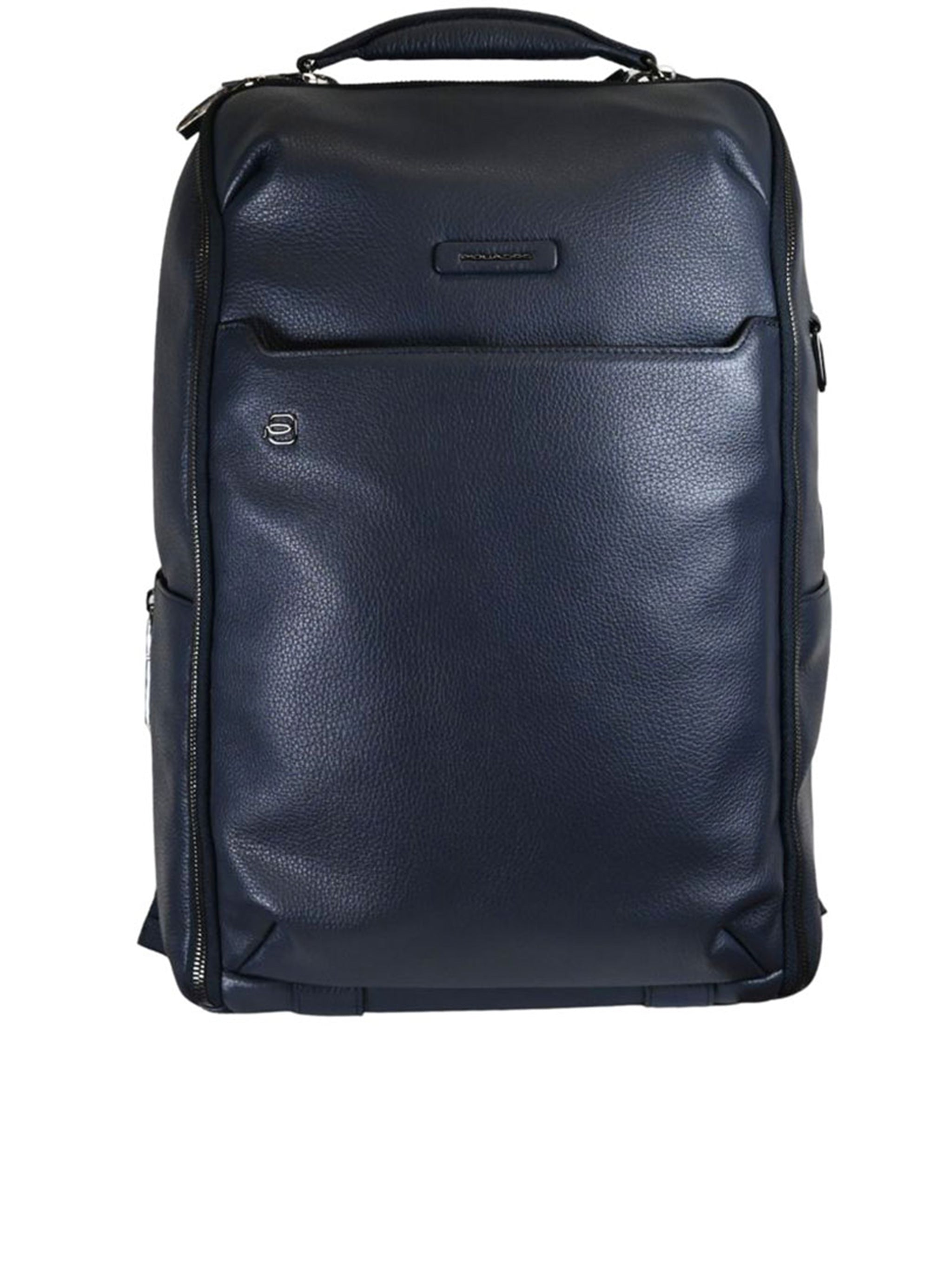 Blue Zaino Viaggio Structured Pebbled Backpack