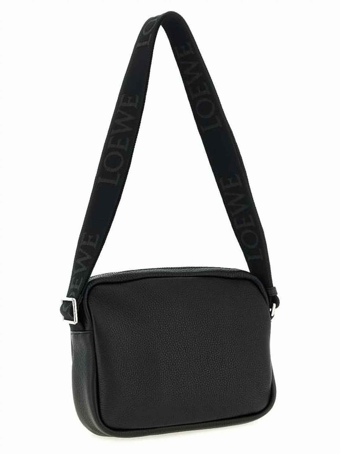 Textured Calf Leather Crossbody Bag