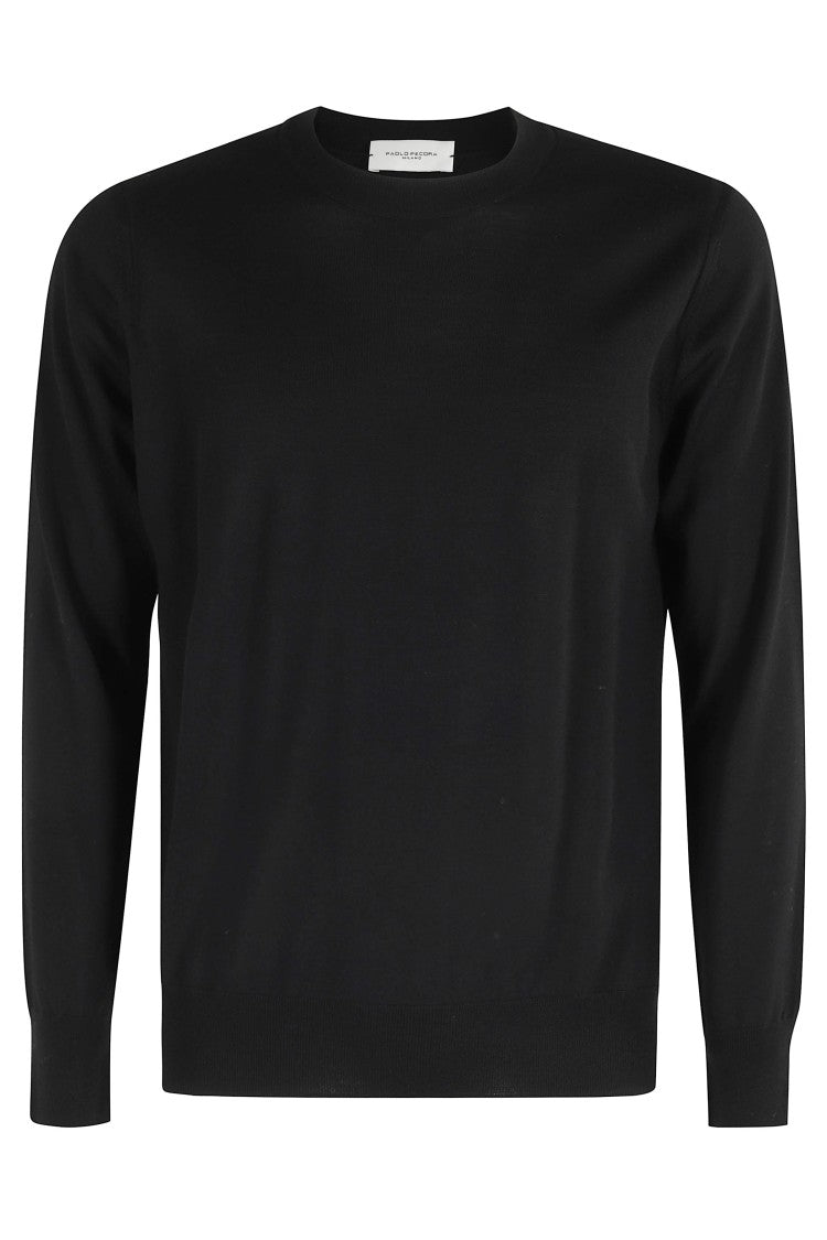 Long-Sleeve Crewneck Sweater In Luxurious Virgin Wool