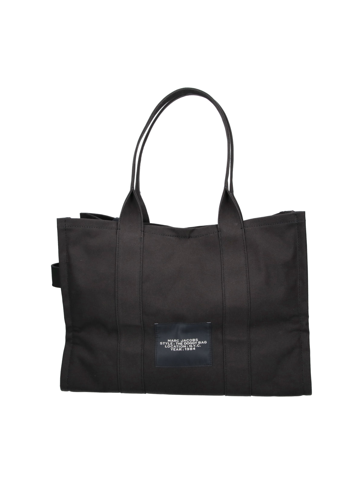 Black The Doggy Bag Graphic Tote