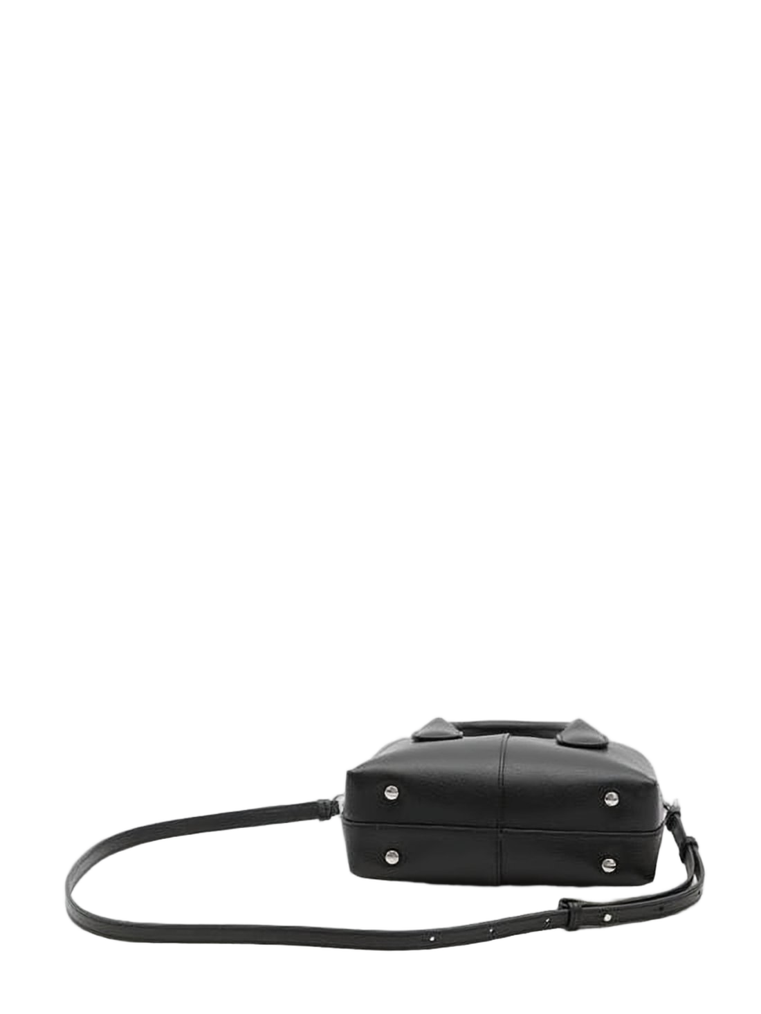 Rectangular Black Lambskin Tote Bag