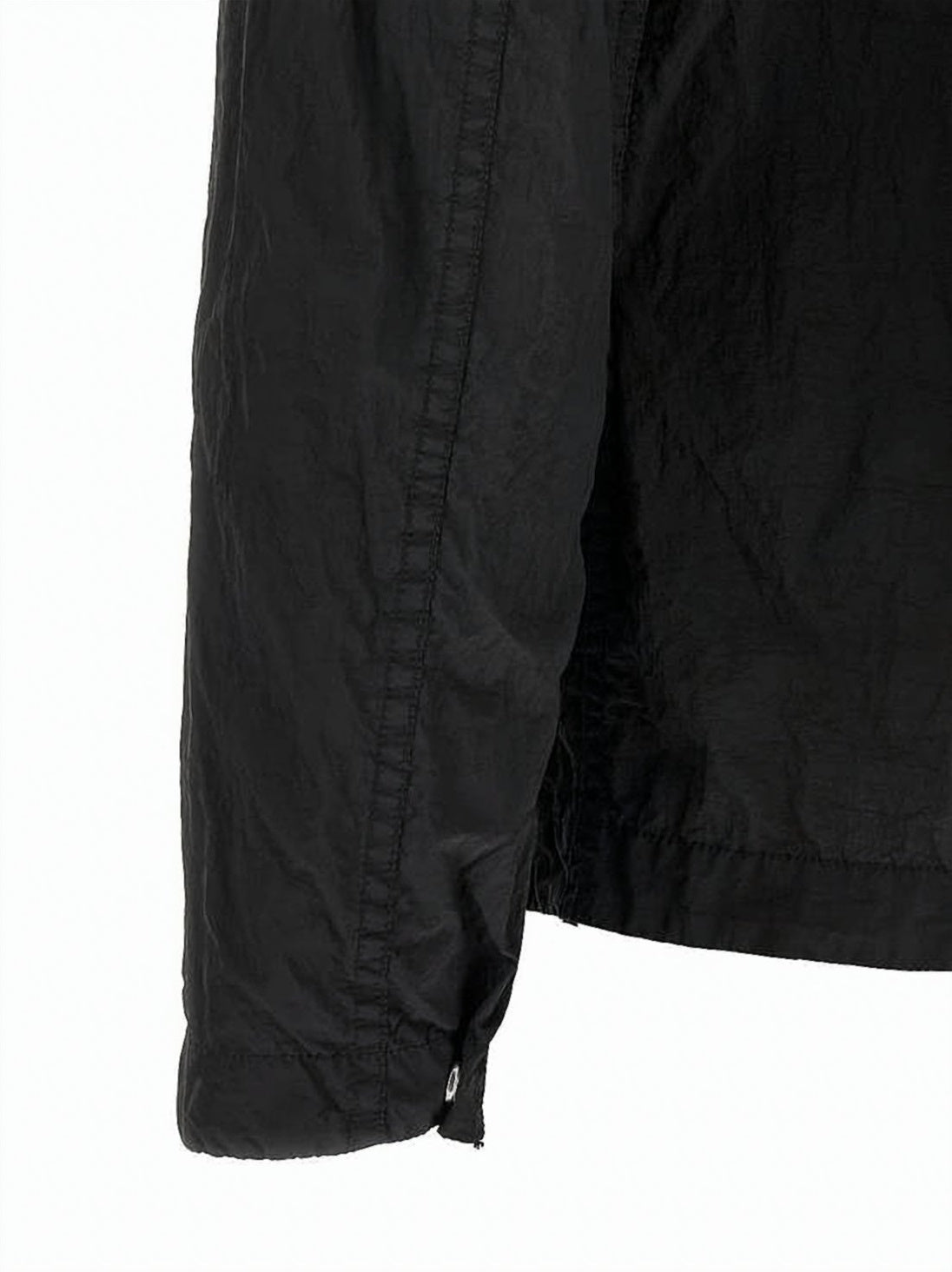 Black Lightweight Matte Finish Zip Shirt