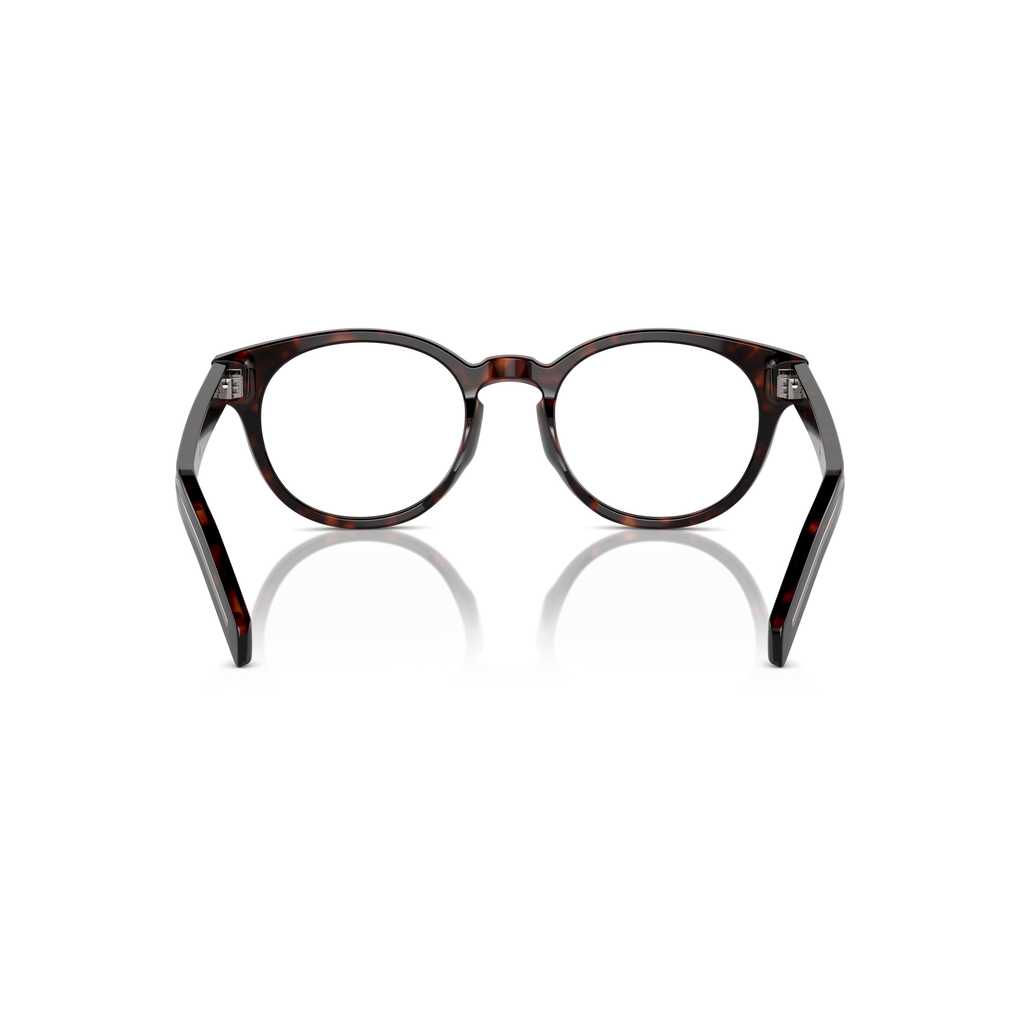 0pr A14v Round Tortoiseshell Acetate Eyeglasses