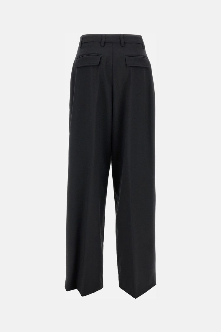 Tailored Black Trousers With High Waist