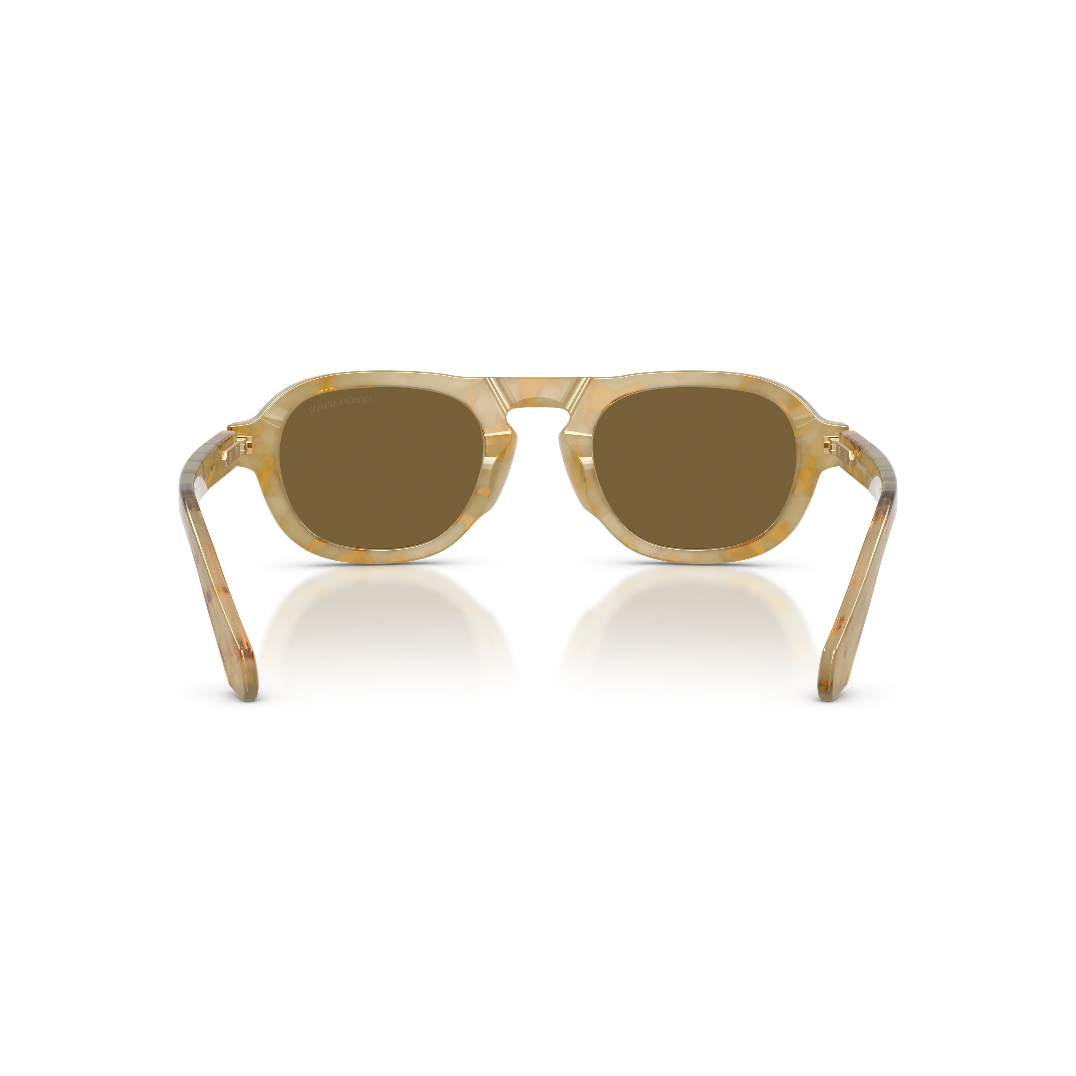 0ar8244 Translucent Acetate Sunglasses with Brown Tinted Lenses