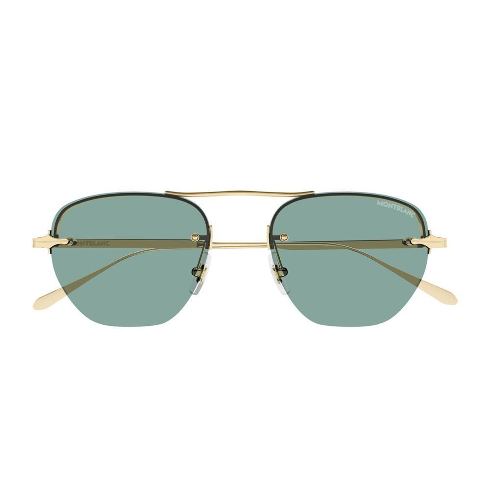 Mb0404S Linea Nib Geometric Metal Frame Sunglasses