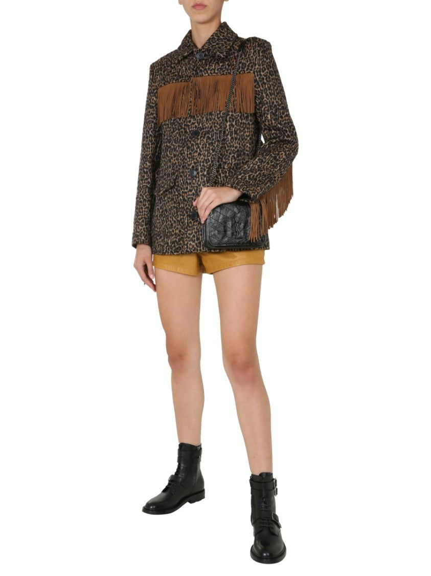 Structured High-Waist Shorts With Zipper Fastening