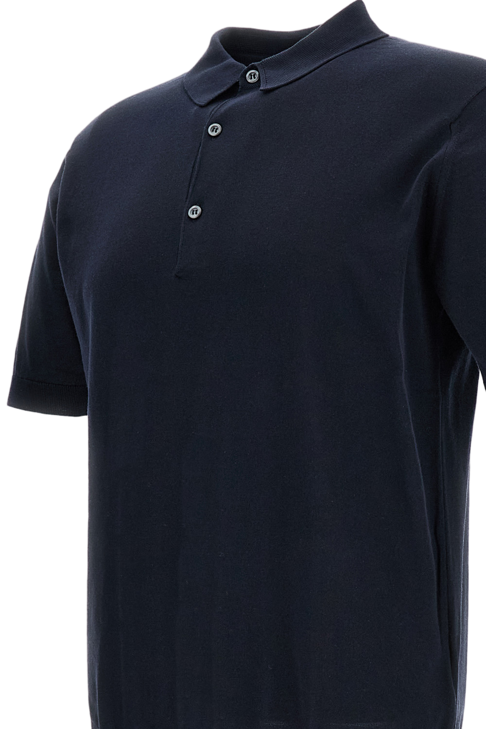 Blue Cotton Polo T-Shirt