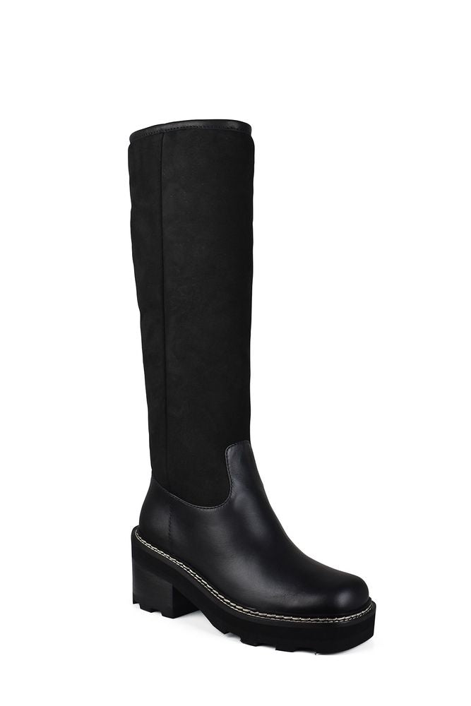 Tall Boots In Smooth Leather