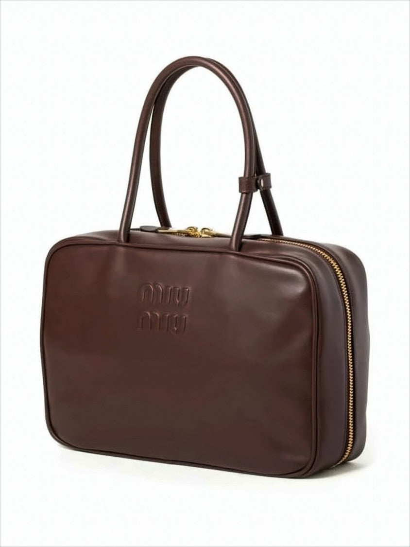 Rectangular Calf Leather Tote Bag
