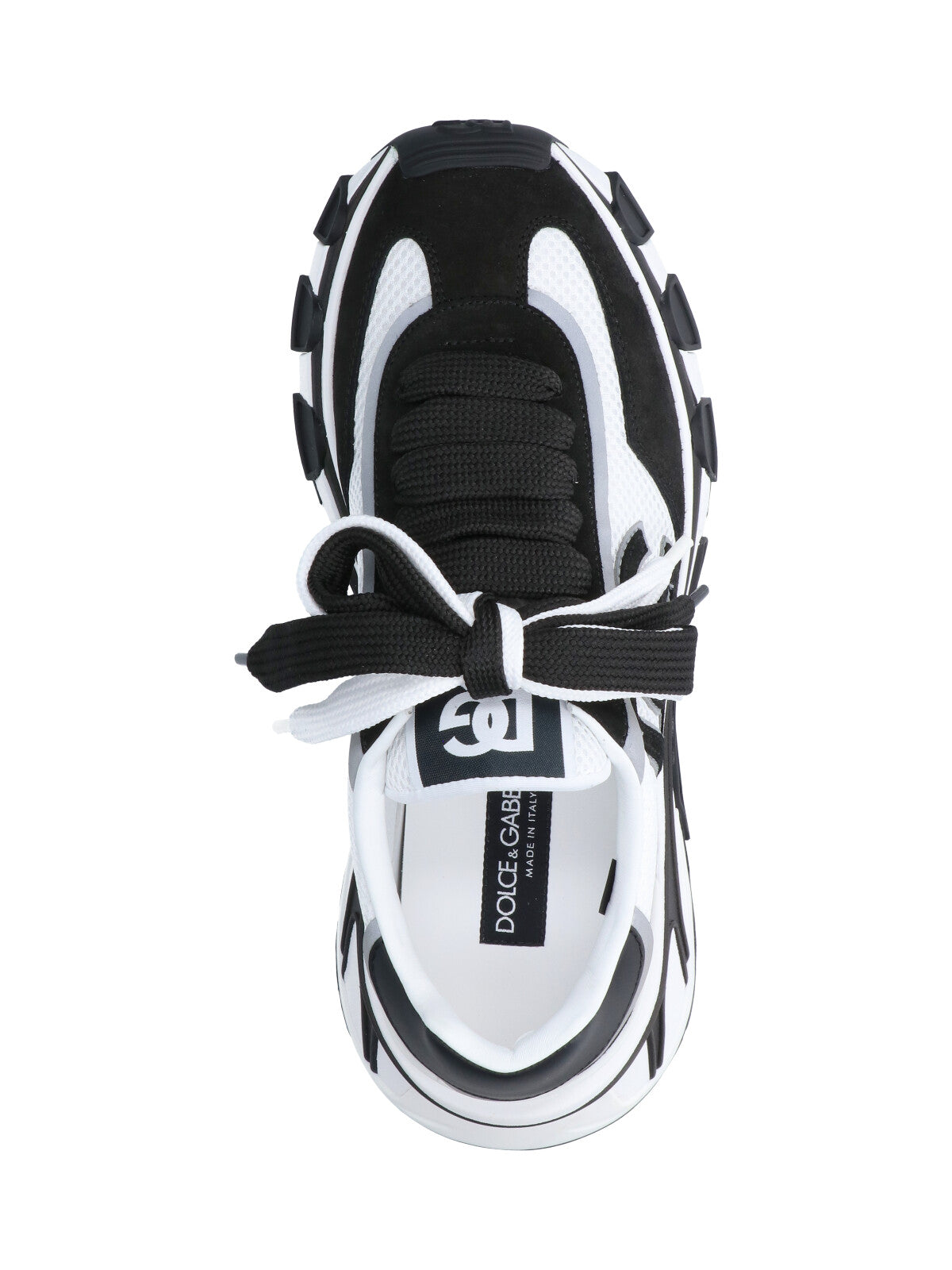 White DG Country Road Leather Sneakers