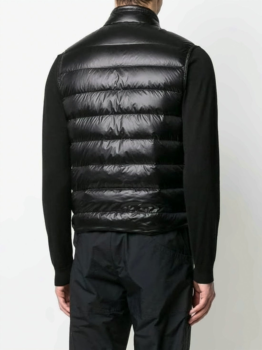 Horizontal Quilted Sleeveless Vest
