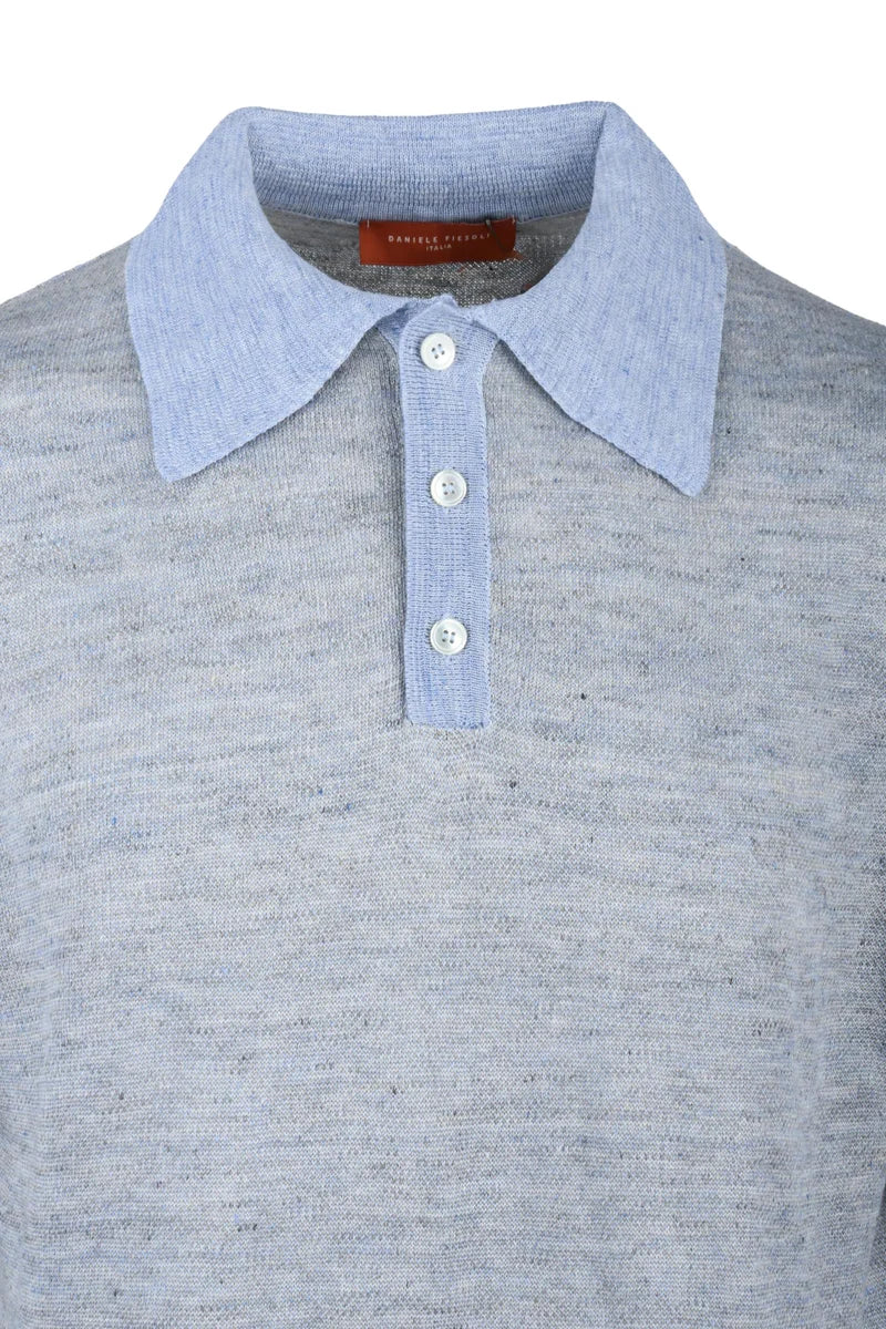 Knit Polo Linen - Grey