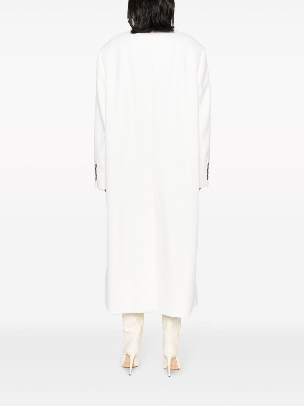 Double-Breasted Ankle-Length Coat