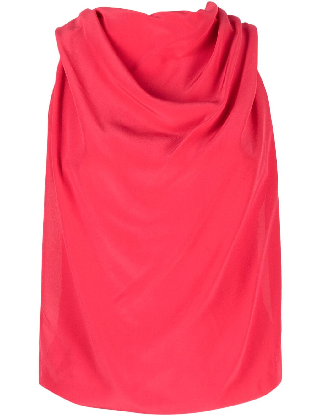Draped Silk Top