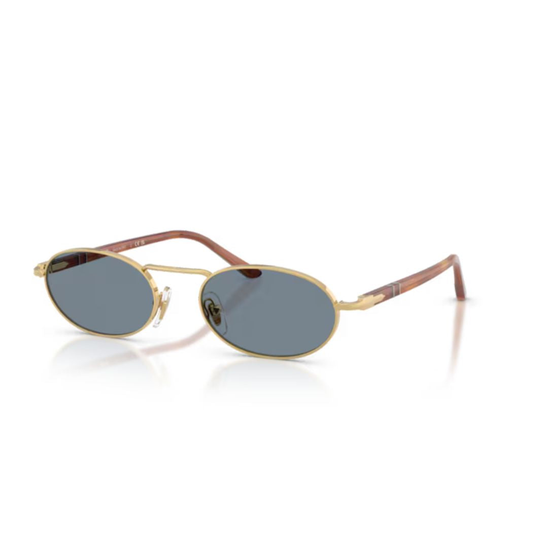 0po1023s Oval Frame Metal Sunglasses with Adjustable Nose Pads