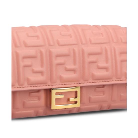 Embossed Geometric Pattern Sheepskin Leather Shoulder Bag