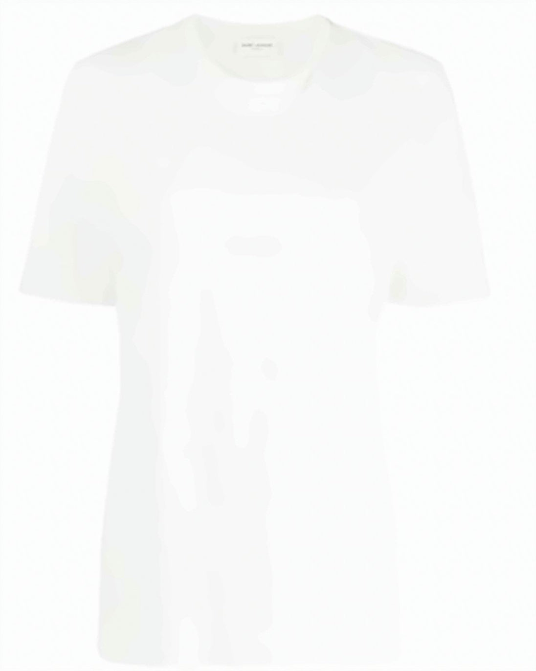 Minimalist White Cotton T-Shirt with Chest Pocket Detail