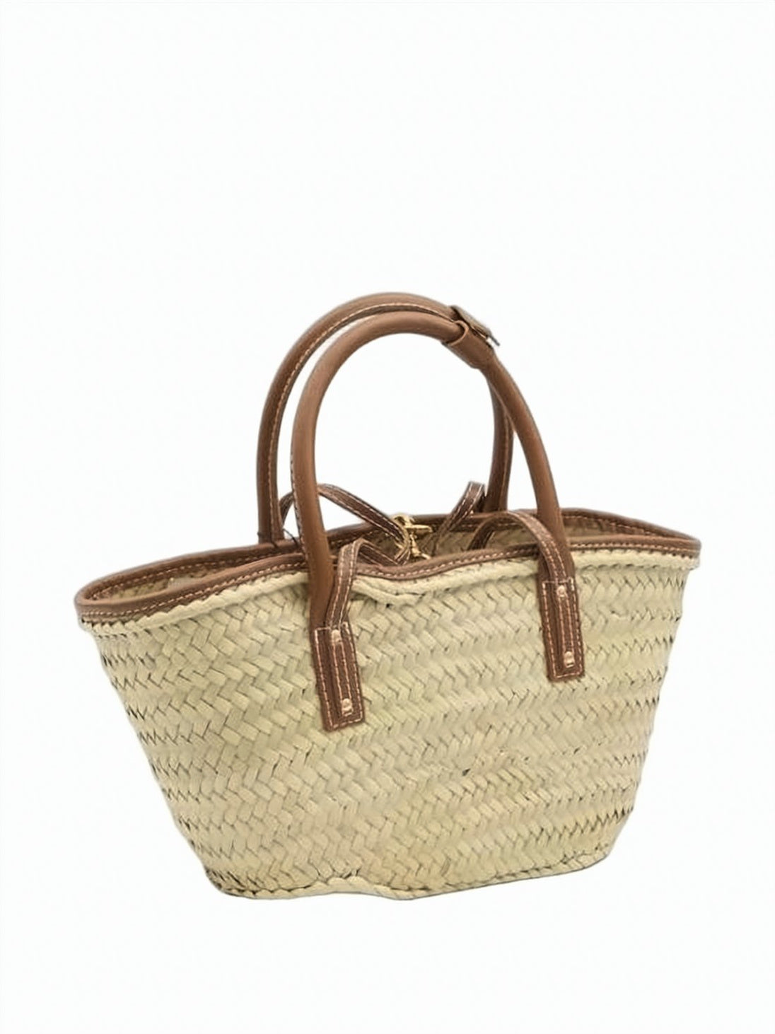 Woven Palm Small Shoulder Bag