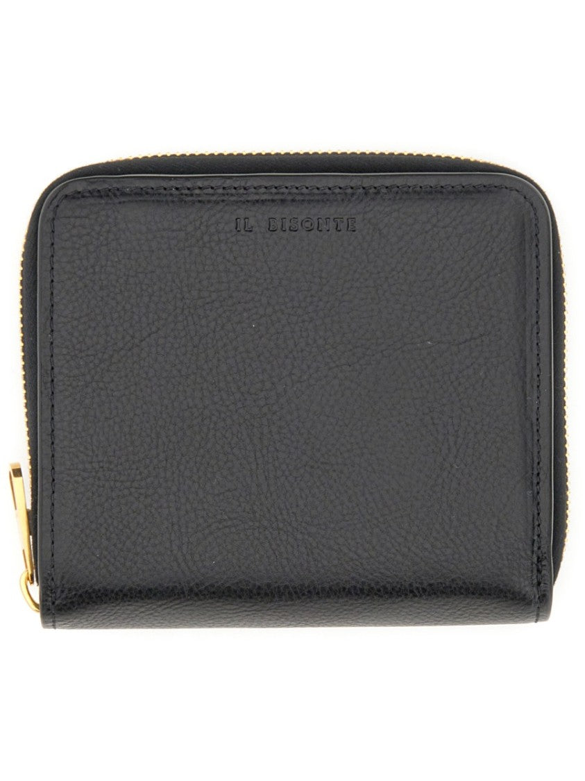 Compact Textured Leather Wallet
