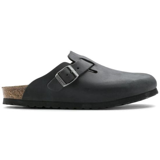 Suede Slip-On Mules with Adjustable Buckle Strap