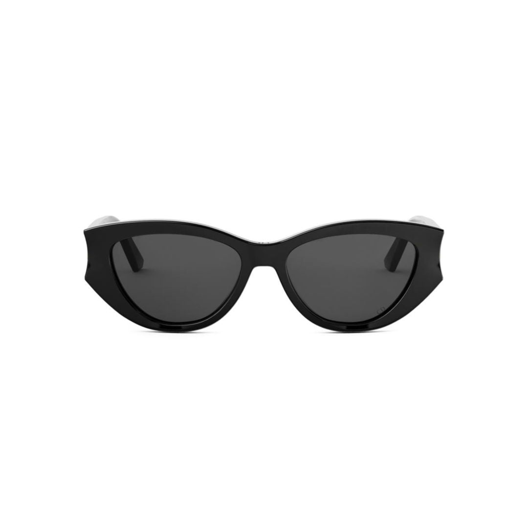 Cat-Eye Sunglasses with Glossy Black Frame