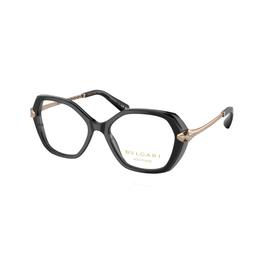 4215kb Vista Geometric Black Acetate Eyeglasses