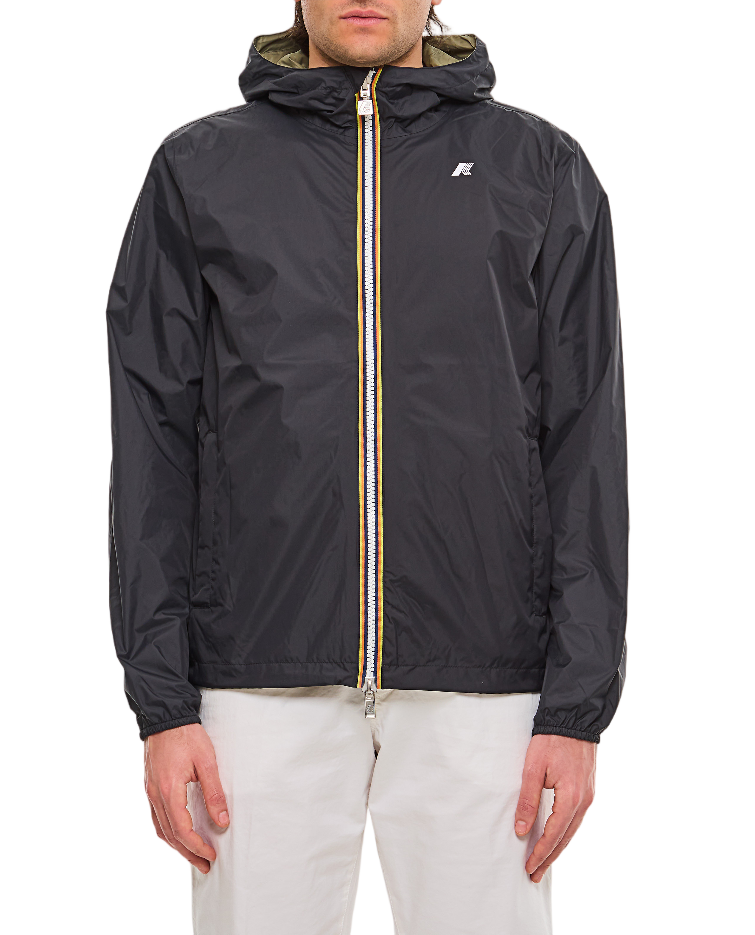 Black Hooded Zip Jacket