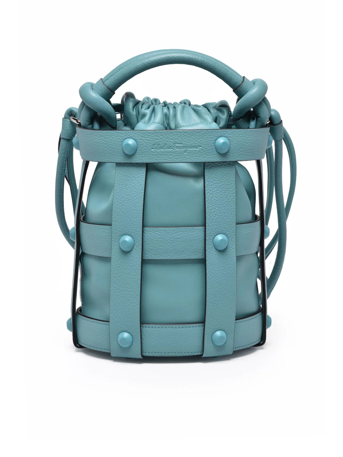 Cage Med Bucket Bag - Turquoise