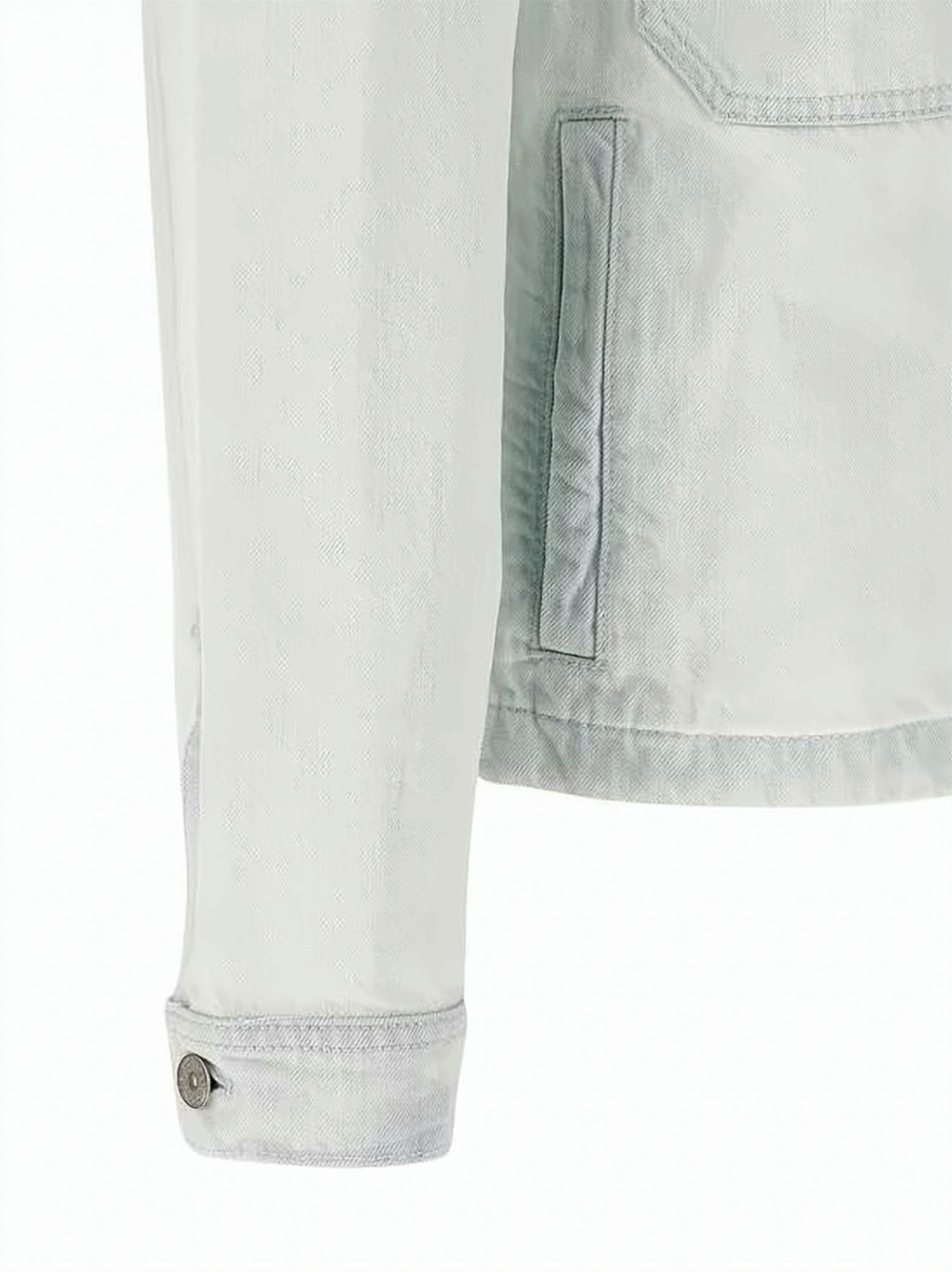Washed White Denim Jacket