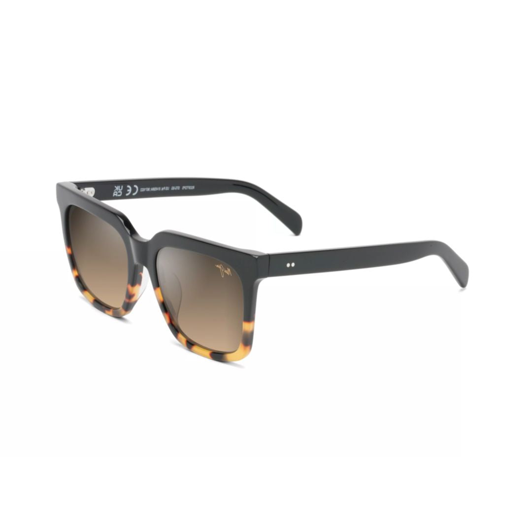 Rooftops Square-Frame Sunglasses with Tortoiseshell Design and Gradient Lenses