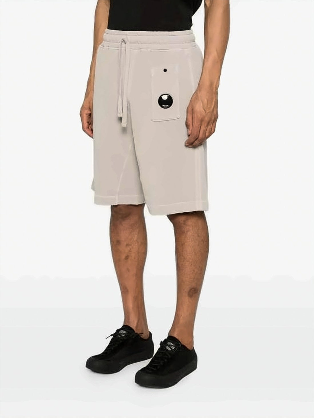 Relaxed Fit Shorts With Elastic Waistband And Iconic Lens Detail