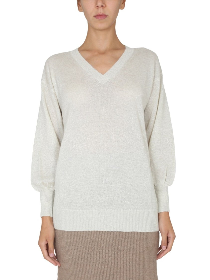 Relaxed Fit V-Neck Jersey