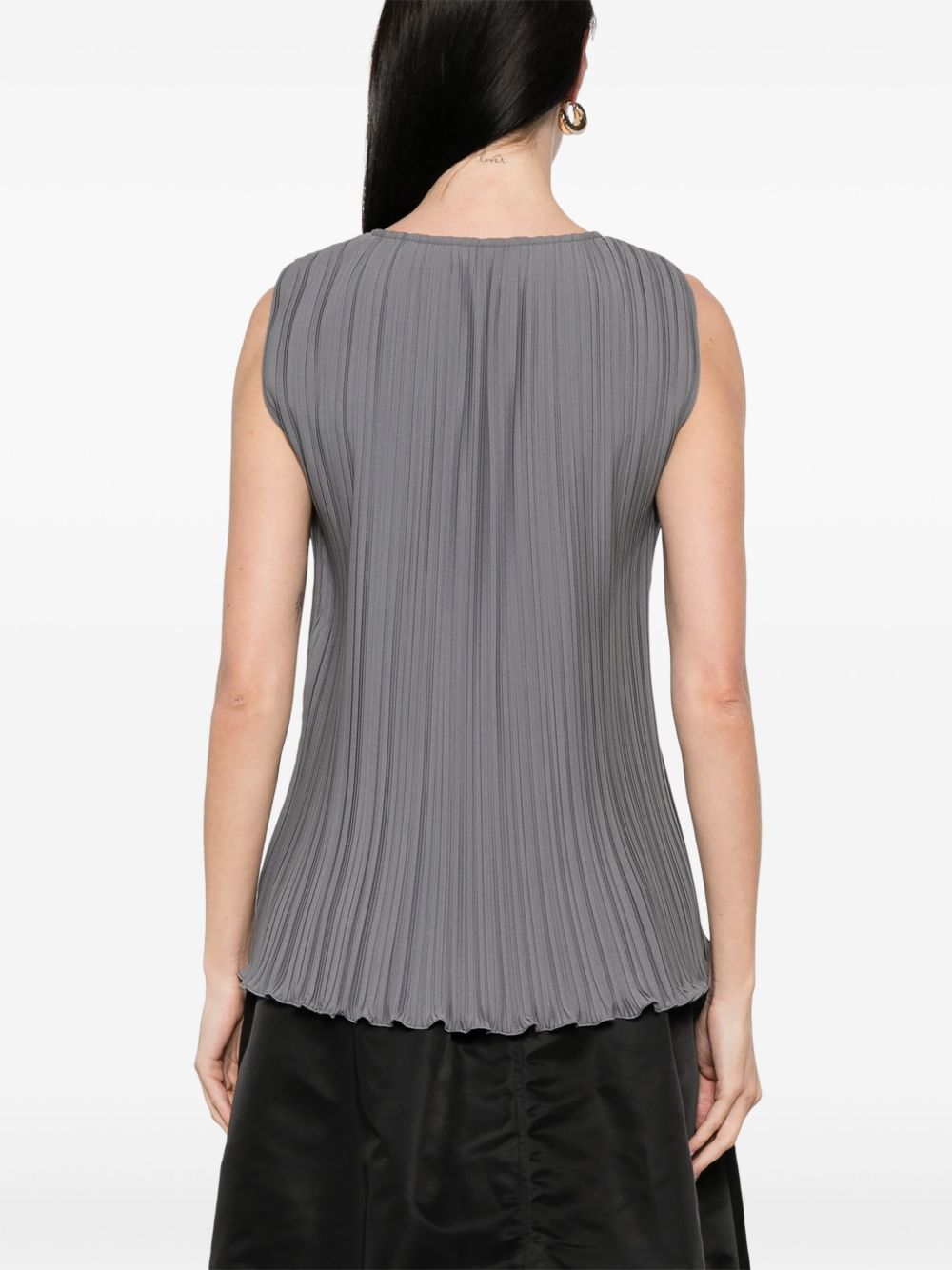 Sleeveless Slate Grey Top