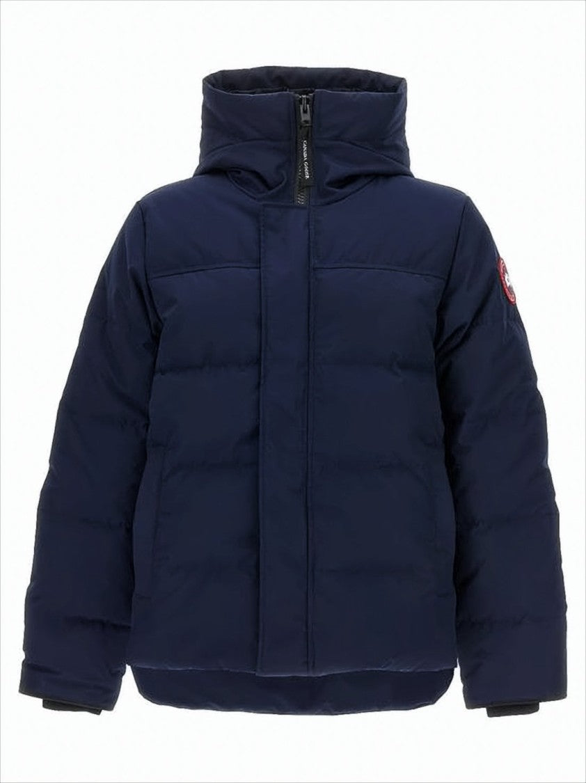 High Collar Padded Jacket with Concealed Zipper