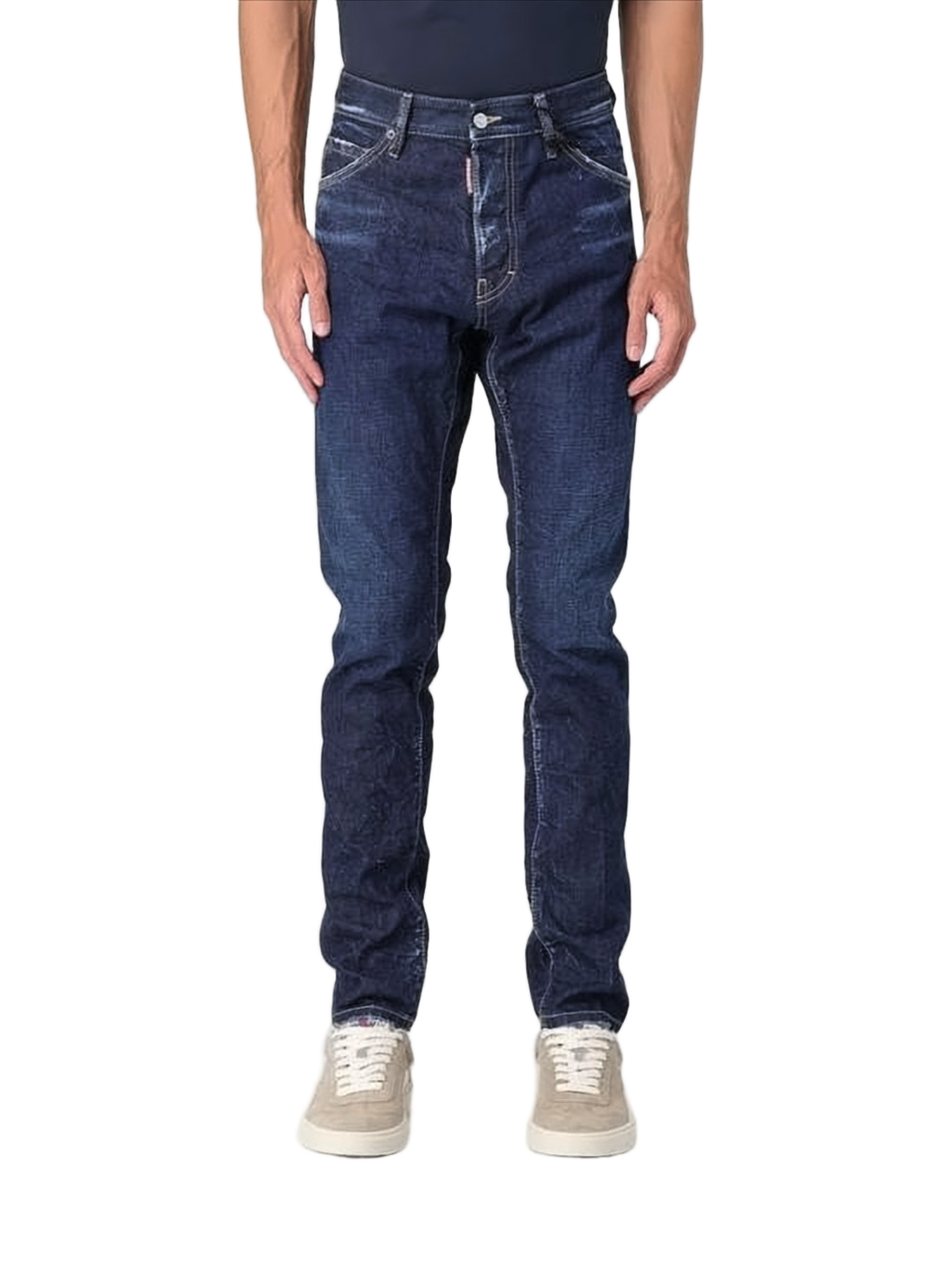 Straight-Leg Denim Pants