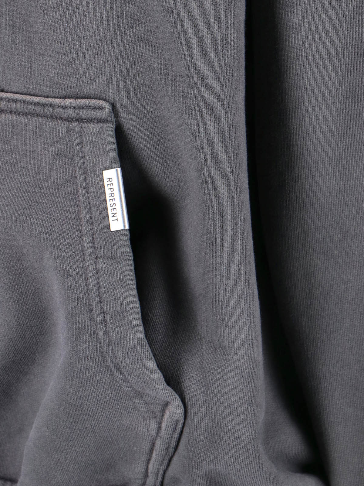 Grey Cotton Hoodie