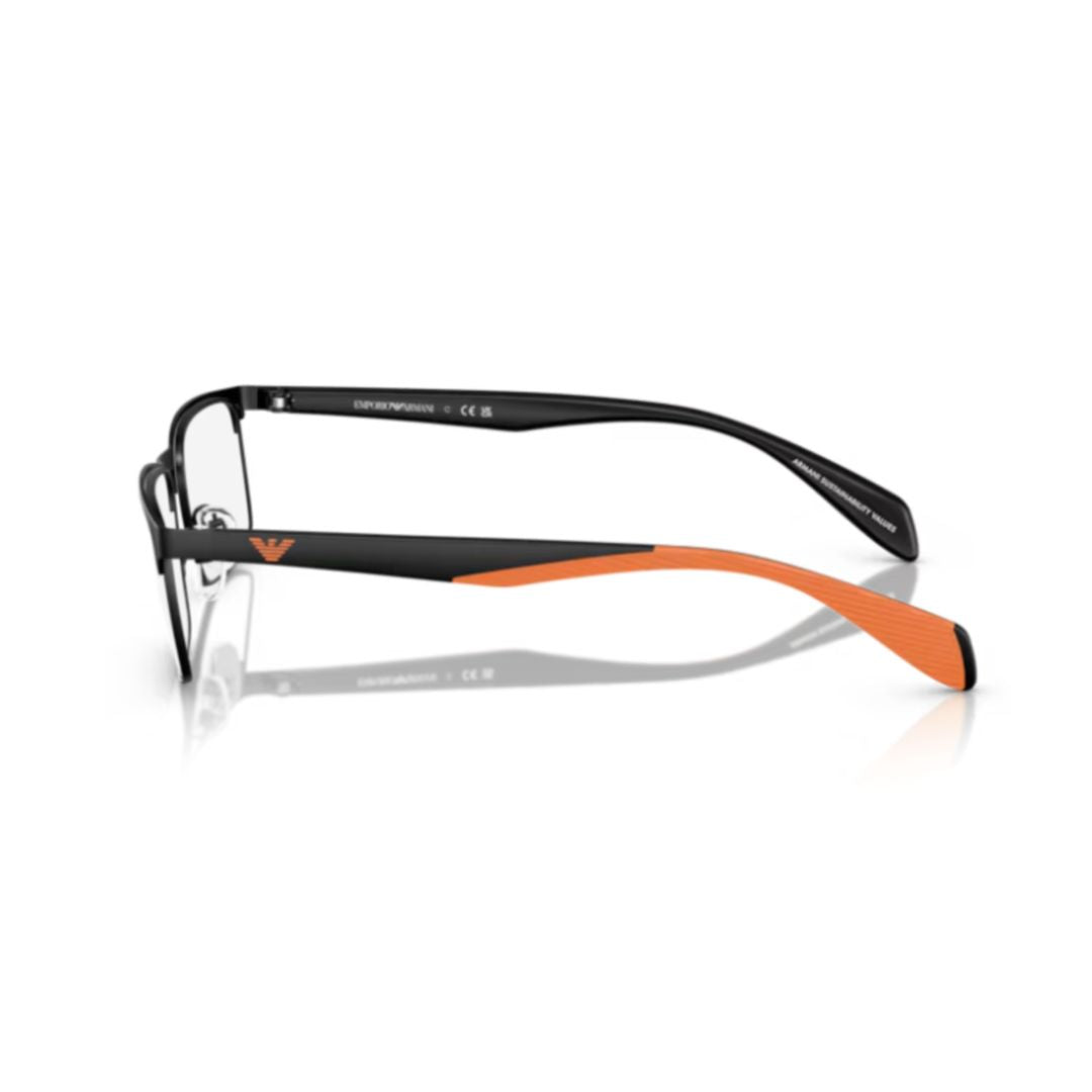 0ea1149 Rectangular Black Eyeglasses with Adjustable Nose Pads