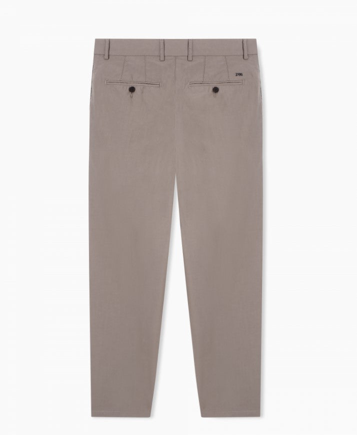 Straight Fit Front Back Slit Trousers
