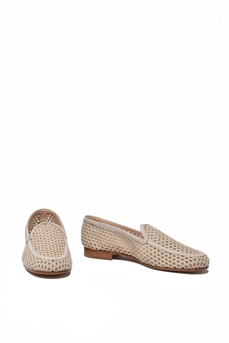 Rope Moccasin Suede - Beige