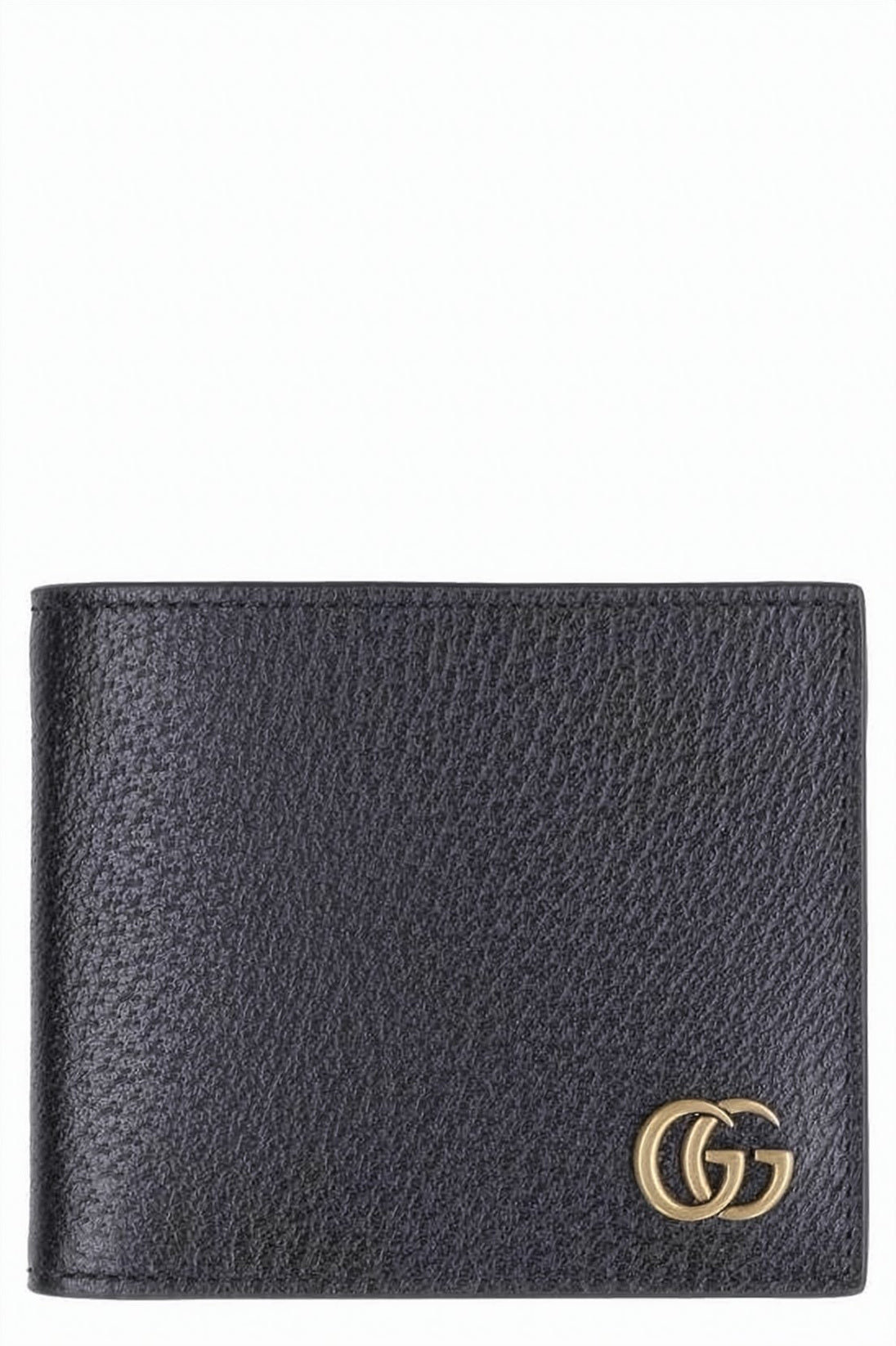 Compact Bifold Wallet with Textured Leather