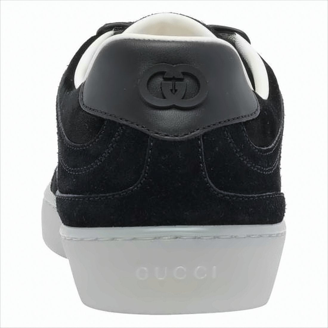Velvet Low-Top Sneakers with Contrasting Rubber Sole
