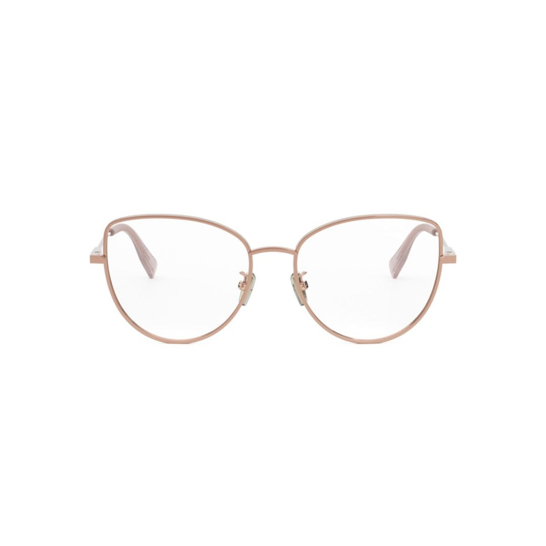 Bv50011u Delicate Metal Cat-Eye Eyeglasses