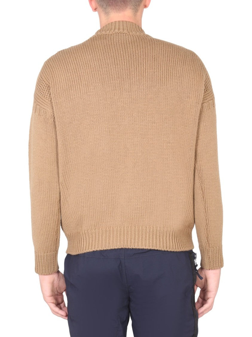 Textured Knit Turtleneck Shirt
