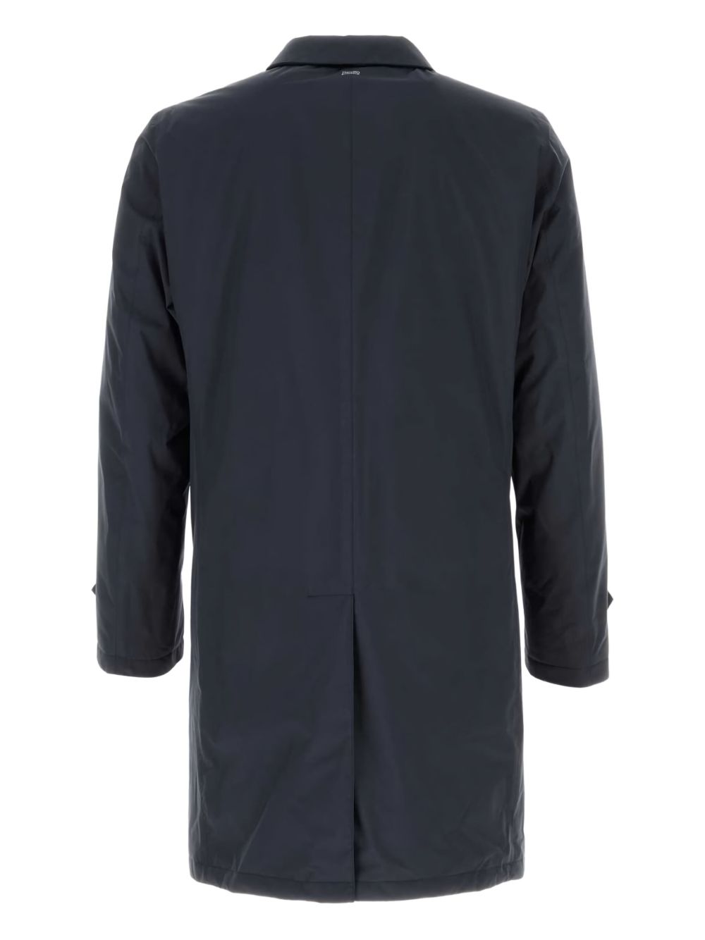Padded Waterproof Trench Coat In Classic Navy