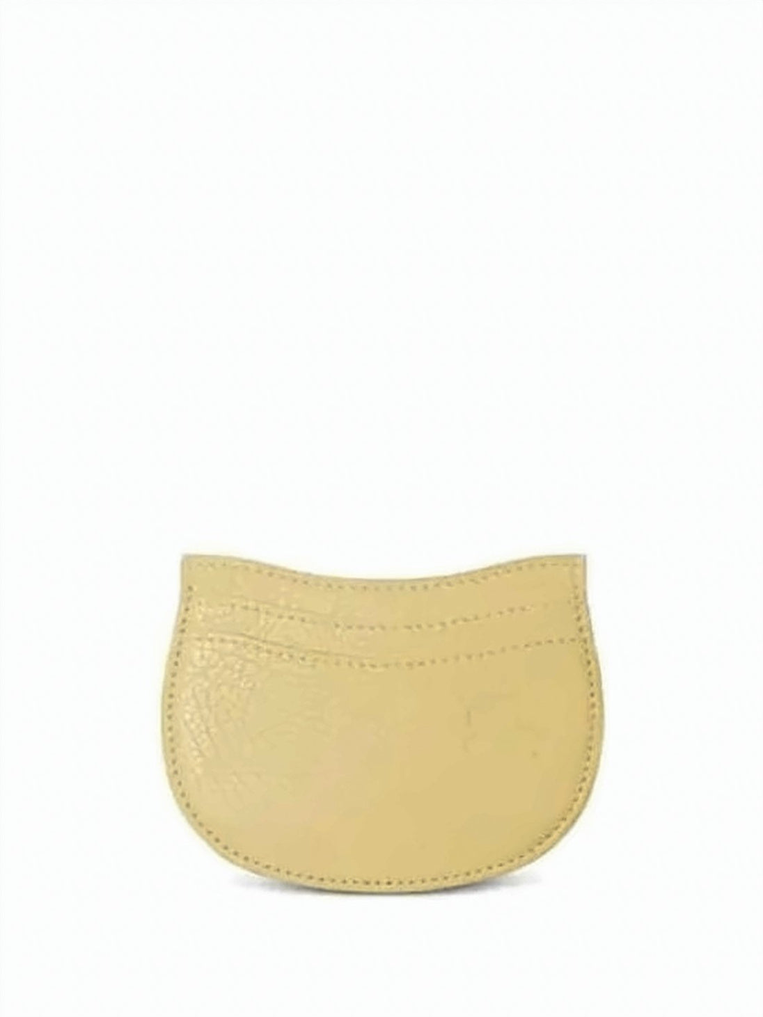 Curved Textured Leather Cardholder