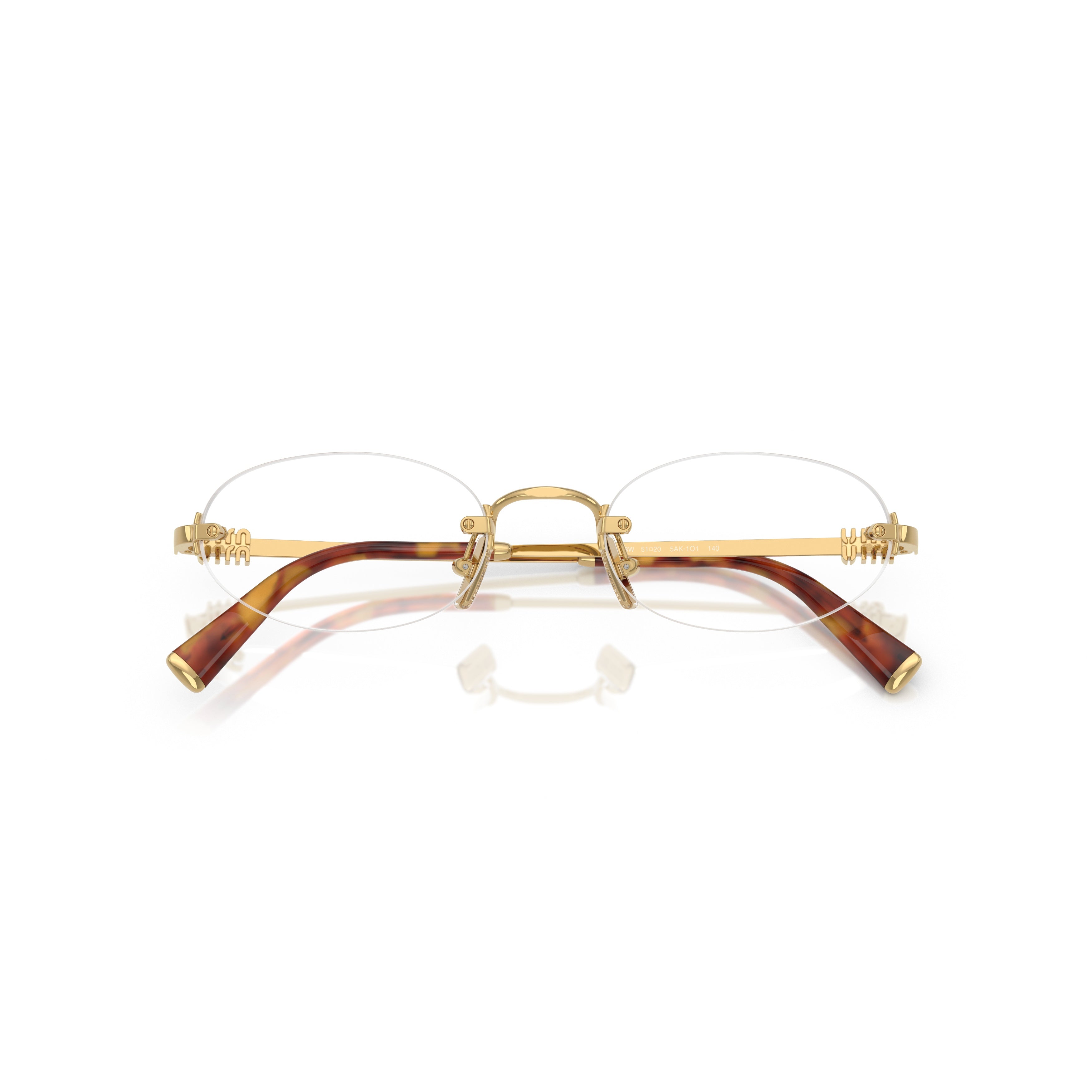 0mu 53wv Rimless Oval Lens Sunglasses
