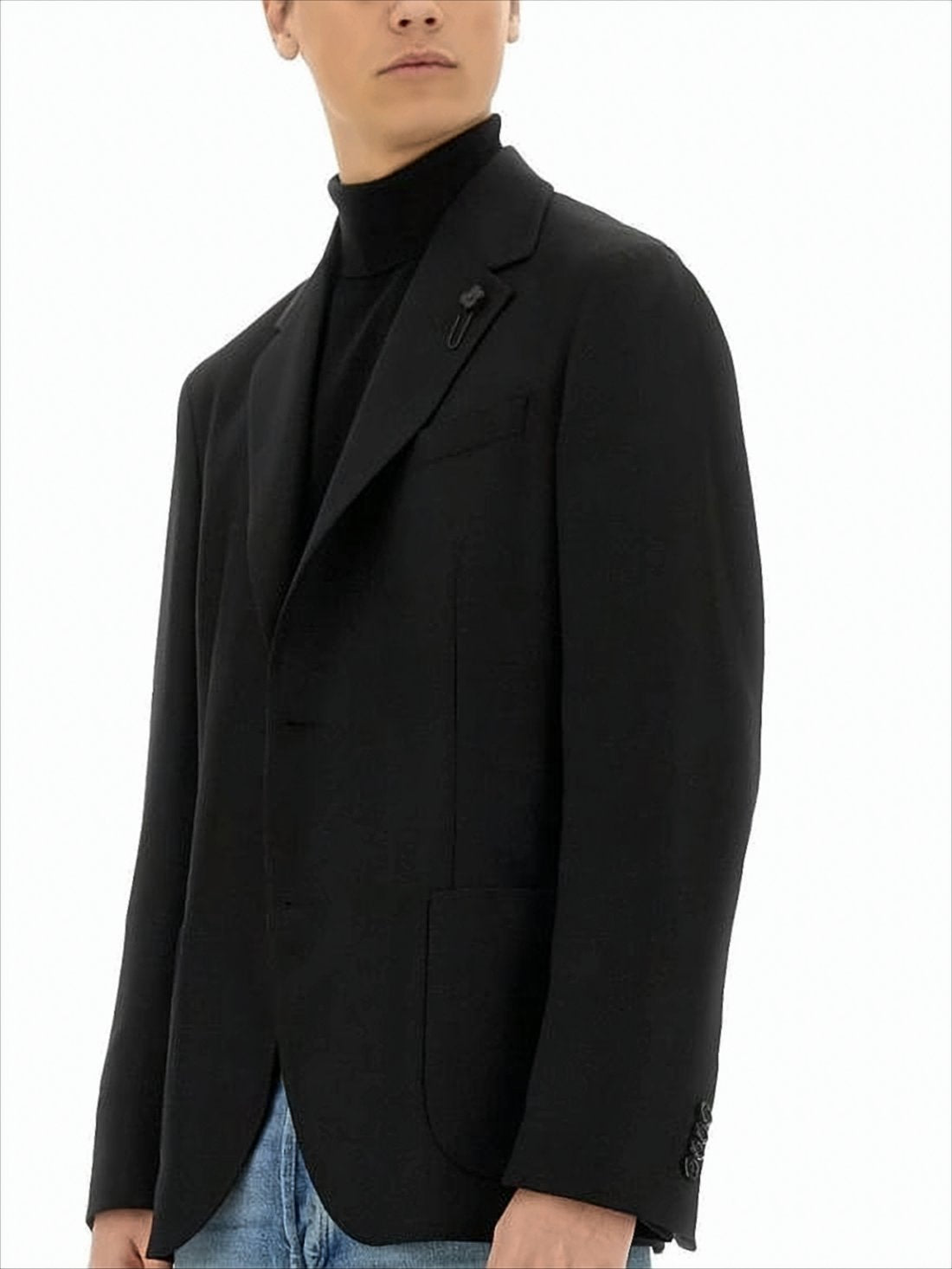 Tailored Black Wool Jacket