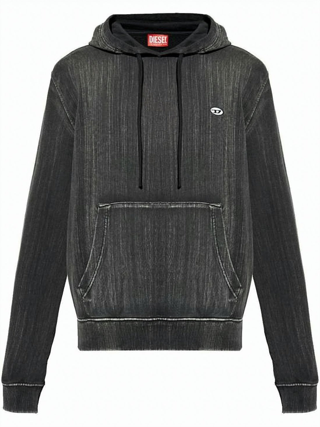 Relaxed Fit Textured Hoodie with Classic Kangaroo Pocket