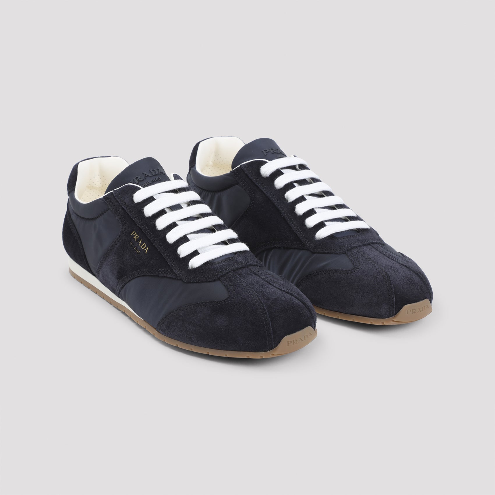 Low-Profile Black Sneakers with Textured Panels